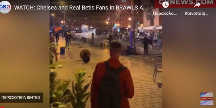 Επεισόδια με πολύ ξύλο στο Βρότσλαβ μεταξύ οπαδών Τσέλσι και Μπέτις λίγες ώρες πριν τον τελικό του Conference League – ΒΙΝΤΕΟ – ΦΩΤΟ
