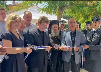O Χρυσοχοΐδης εγκαινίασε το Α.Τ Καλλινδοίων: «Πολύτιμα αγαθά η ασφάλεια, η σταθερότητα και τη ευημερία» – ΦΩΤΟ