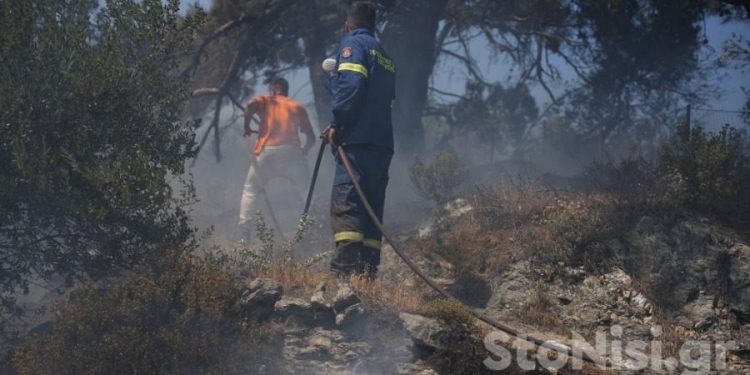 Φωτιά στη Λέσβο: Μήνυμα από το 112 «Παραμείνετε σε ετοιμότητα» – Εκκενώθηκε σχολείο – ΦΩΤΟ
