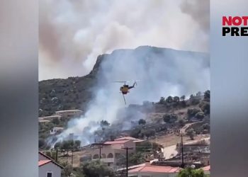 Μονεμβασιά: Μήνυμα από το 112 για την φωτιά στο Καραβοστάσι και την Πλύτρα – ΒΙΝΤΕΟ – ΦΩΤΟ