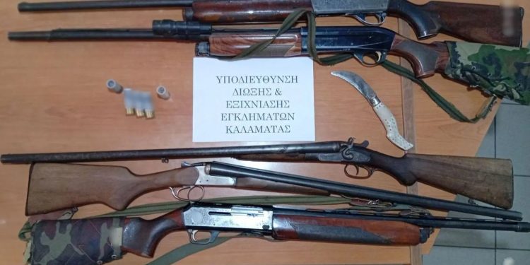 Καλαμάτα: Συνελήφθη 67χρονος για απόπειρα ανθρωποκτονίας – Πυροβόλησε 29χρονο – ΦΩΤΟ