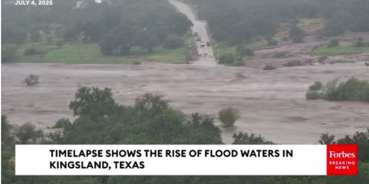 Τέξας: Συγκλονιστικό Timelapse δείχνει πόσο γρήγορα αυξήθηκε η στάθμη του νερού – ΒΙΝΤΕΟ