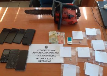 Στοχευμένες επιχειρήσεις της ΕΛΑΣ σε Αργολίδα, Αρκαδία και Μεσσηνία – Πού κατασχέθηκε αλυσοπρίονο – ΦΩΤΟ