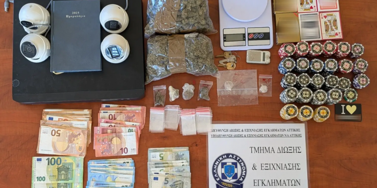 Παράνομη χαρτοπαικτική λέσχη λειτουργούσε στο Κορωπί – Εννέα συλλήψεις – ΦΩΤΟ