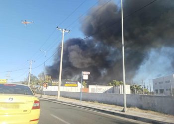 Πυρκαγιά σε υπαίθριο χώρο επιχείρησης στο Μενίδι – ΒΙΝΤΕΟ – ΦΩΤΟ