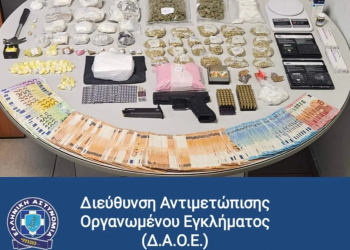 Στα δίχτυα των αρχών 47χρονος στη Θεσσαλονίκη για κατοχή ναρκωτικών και όπλων – ΒΙΝΤΕΟ – ΦΩΤΟ  