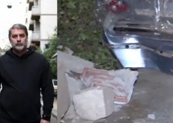 Στον εισαγγελέα ο Βασίλης Μπισμπίκης για πρόκληση ζημιών σε ΙΧ και εγκατάλειψη του σημείου στη Φιλοθέη – BINTEO – ΦΩΤΟ 