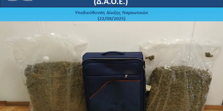 Ελευθ. Βενιζέλος: Με μεγάλες ποσότητες κάνναβης στις αποσκευές τους οι δύο δράστες που συνελήφθησαν – ΦΩΤΟ