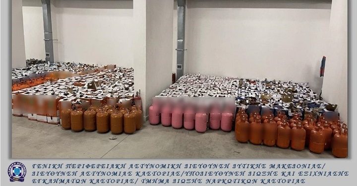 Καστοριά: Κύκλωμα που έφερνε παράνομα φρέον από την Αλβανία θα κονόμαγε μισό εκατ. ευρώ – ΒΙΝΤΕΟ – ΦΩΤΟ