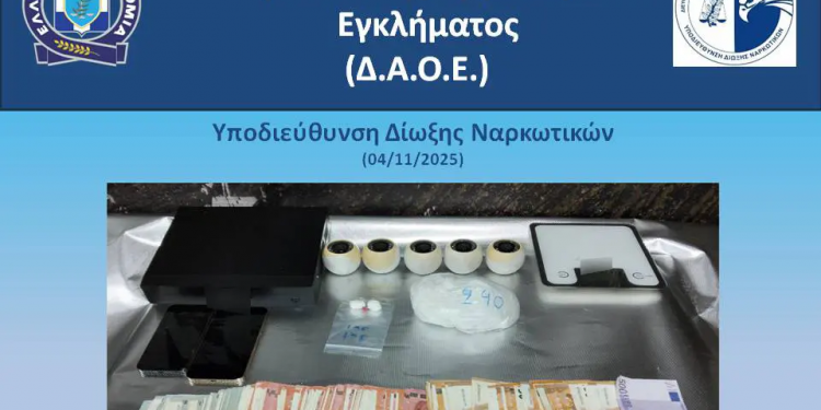 Μία σύλληψη για διακίνηση κοκαΐνης – Πού έκρυβε τα ναρκωτικά ο δράστης – ΦΩΤΟ
