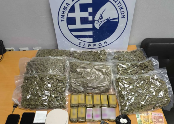Σέρρες: Μια σύλληψη για διακίνηση ναρκωτικών – ΒΙΝΤΕΟ – ΦΩΤΟ